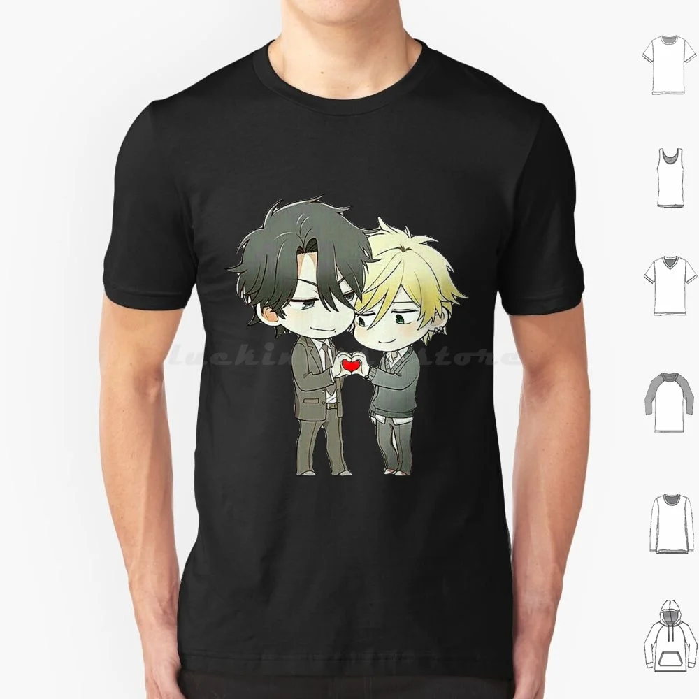 Hitorijime-Camiseta de My Hero Chibi 6Xl, Camiseta de algodón, camiseta Guay, Hitorijime, My Hero Chibi, Kawaii, corazón, Yaoi, Manga, Anime, Seme, Uke, Rubio, Bl