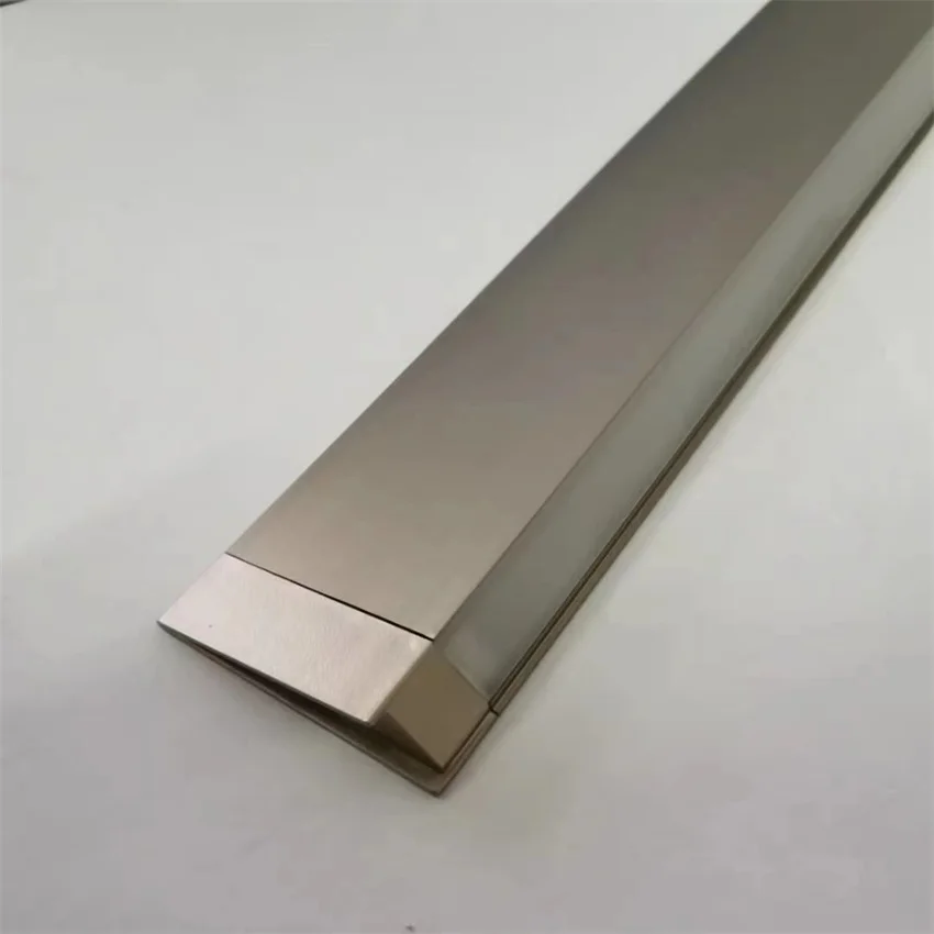 

5mm inside width Aluminium LED Profile Cabinet Shelf Led Aluminum Extrusion Profiles with milky cover and end caps and clips