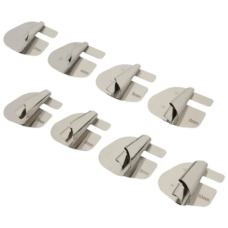 A27F-8Pcs Universal Sewing Rolled Hemmer Foot, 3-10Mm Rolled-Hem Presser Foot, Sewing Machine Wide Rolled-Hem Presser Foot Durab