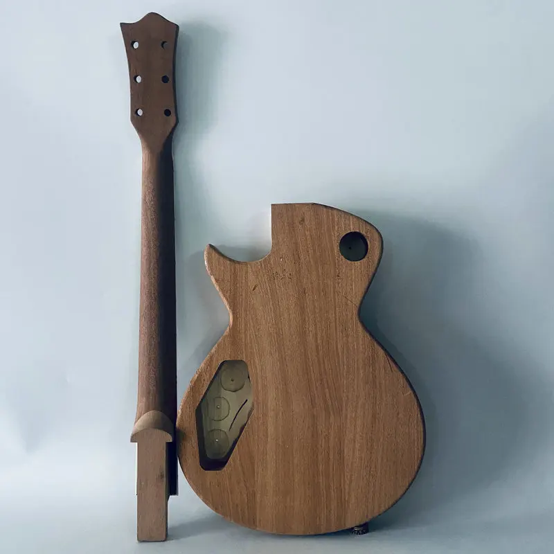 DIY Guitar Kits Genuine Tagima Mirach Semi Finishing Guitar+Neck No Frets One Set for Replace Authorised Solid Mahogany Wood