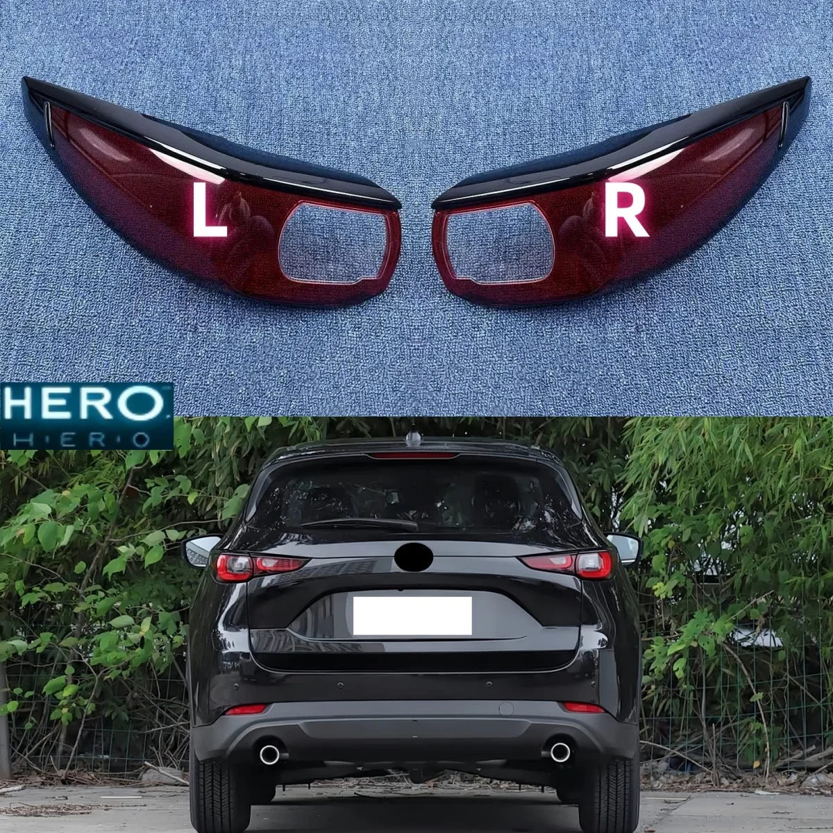 For Mazda CX-5 CX5 2022 2023 2024 2025 Taillight Shell Tail Lamp Cover Turn Signal Light Mask Replace The Original Lampshade