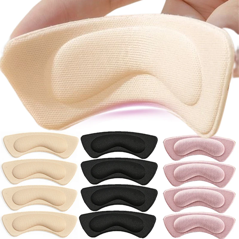 3pairs Sponge Heel Pads Women Anti-wear Cushion High Heels Shoes Sticker Foot Care Pain Relief Liner Grips Insole Insert Pads