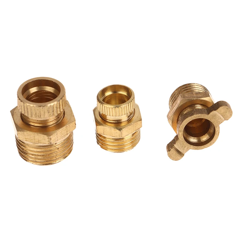 1PC 1/4 3/8 1/2 Brass Drain Valve Air Compressor Drain Valve For Air Compressor Tank Replacement Part