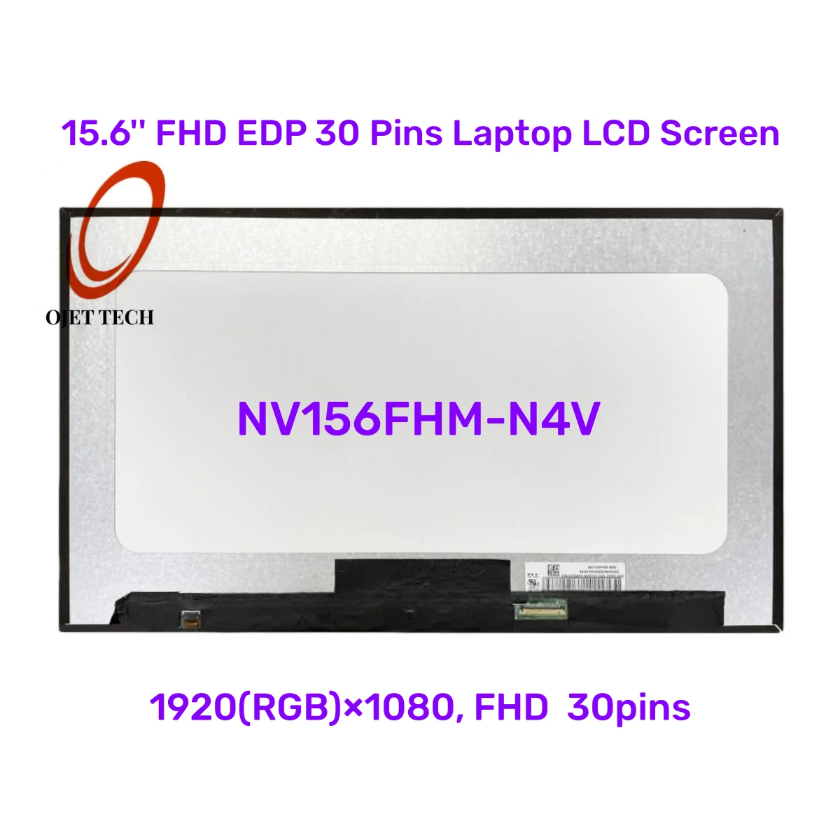 

15.6'' NV156FHM-N4V Laptop LCD Screen 1920*1080 EDP 30 Pins FHD 60Hz Replacement Display Panel NV156FHM N4V