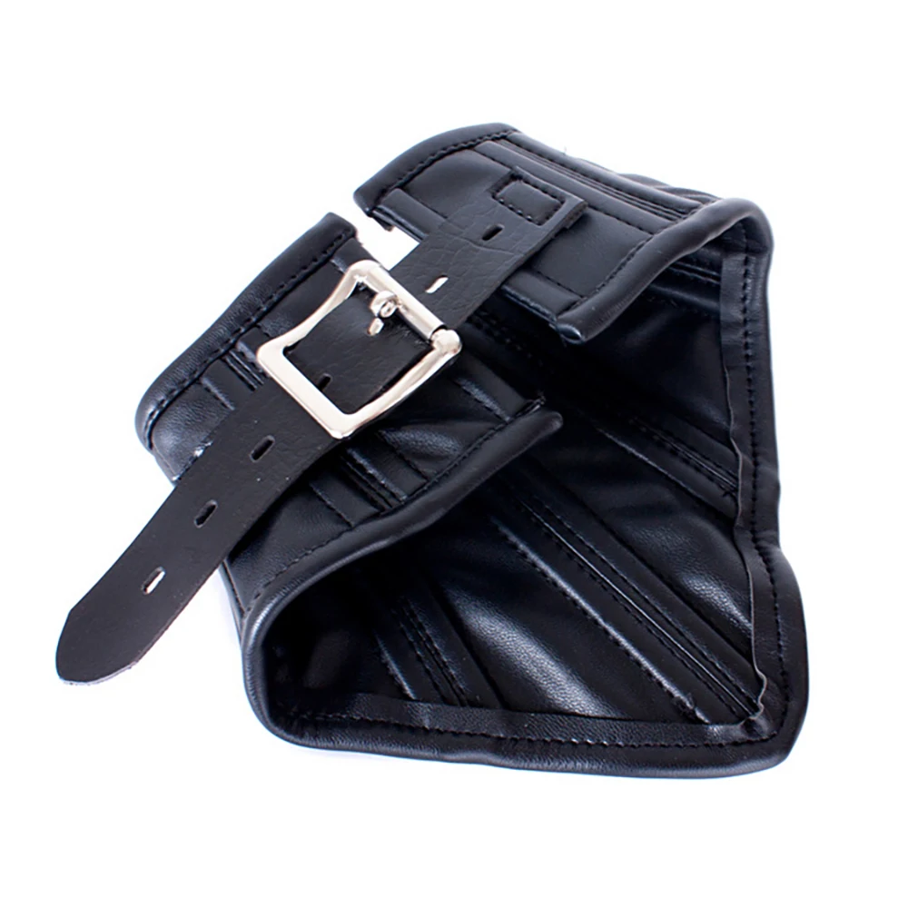 Erotic Black Soft Sponge Padded Inside Leather Chastity Posture Neck Collar For Bdsm Choker Bondage Couples Harness Sex Products - Image 4