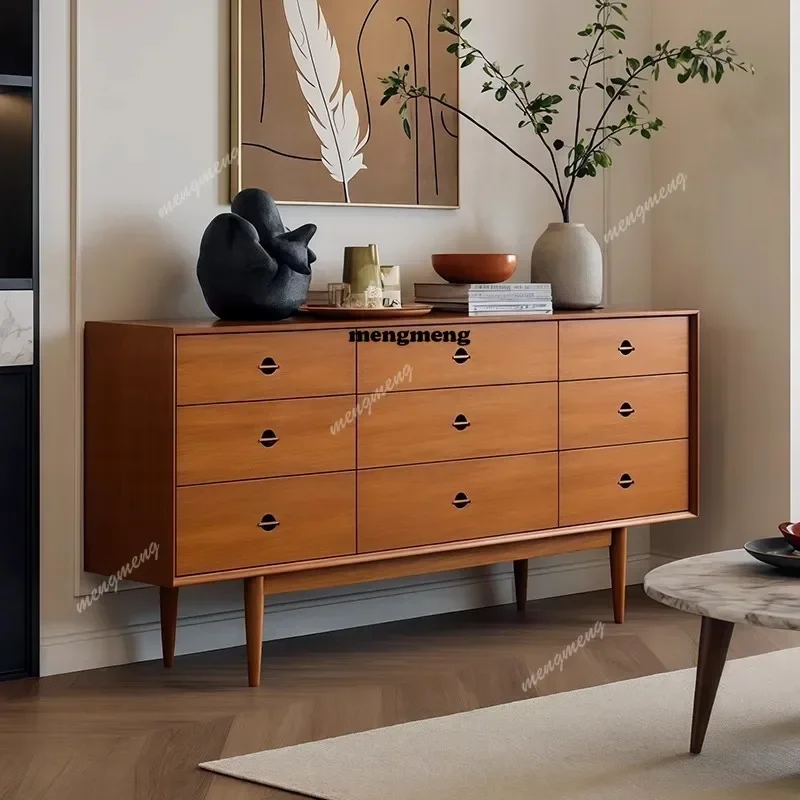 M138 Kitchen Drawer Sideboards Solid Wood Living Room Chest of Drawers Showcase Storage Locker Sideboards Home Medieval Furnitur