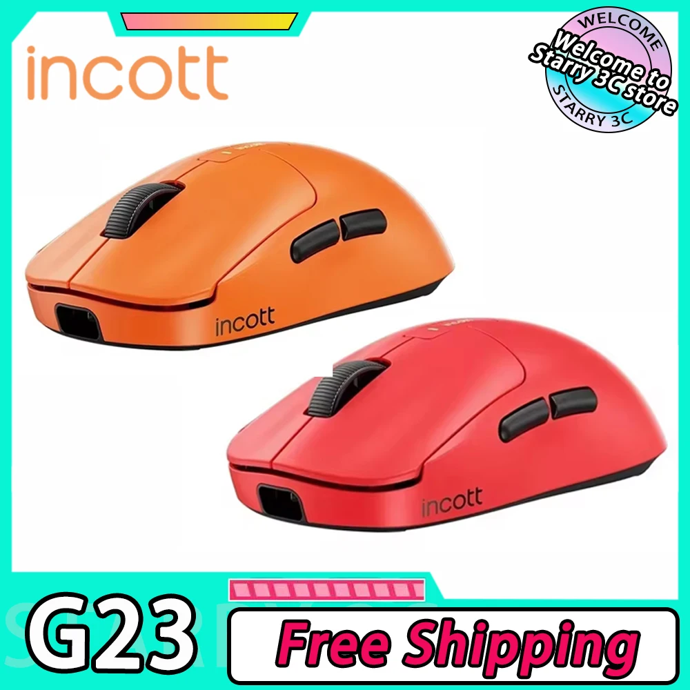 

Incott G23 Wireless Mouse Dual Mode Mouse 8K Gaming Mouse PAW3950 Hot Swap Fast Charge Ergonomics Pc Gamer Accessories Man Gifts