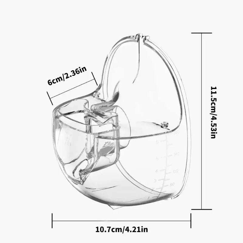 U13F جزء مضخة الثدي مريحة كوب جامع الحليب ل S21/S23/S18 جزء إصلاح استبدال مضخة الثدي يمكن ارتداؤها