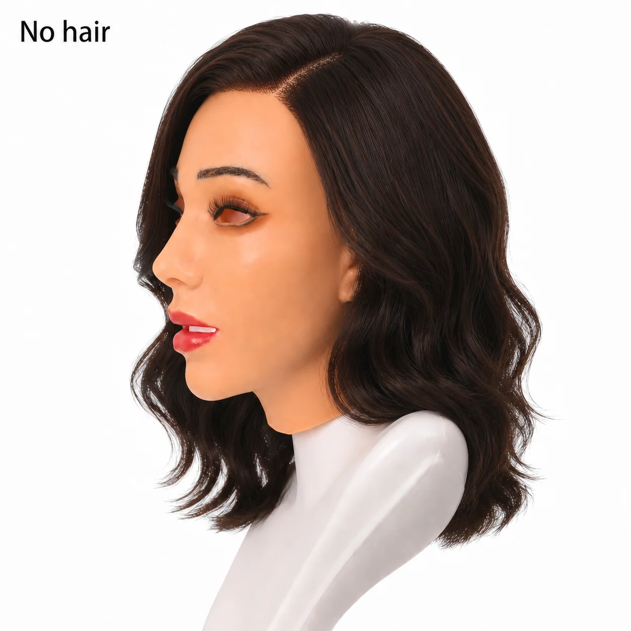 Realistic Silicone Female Head Mask Realistic Skin Crossdresser Face Mask For women For Cosplay Crossdressing Male to Shemale
