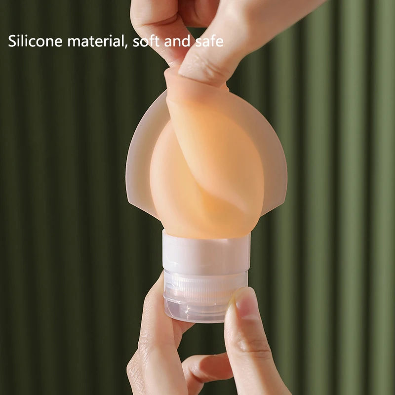 3 個セットポータブルシリコーン詰め替えボトル旅行シャンプーシャワージェルボディローション詰め替えバッグ絞り容器 60 ミリリットル/90 ミリリットル