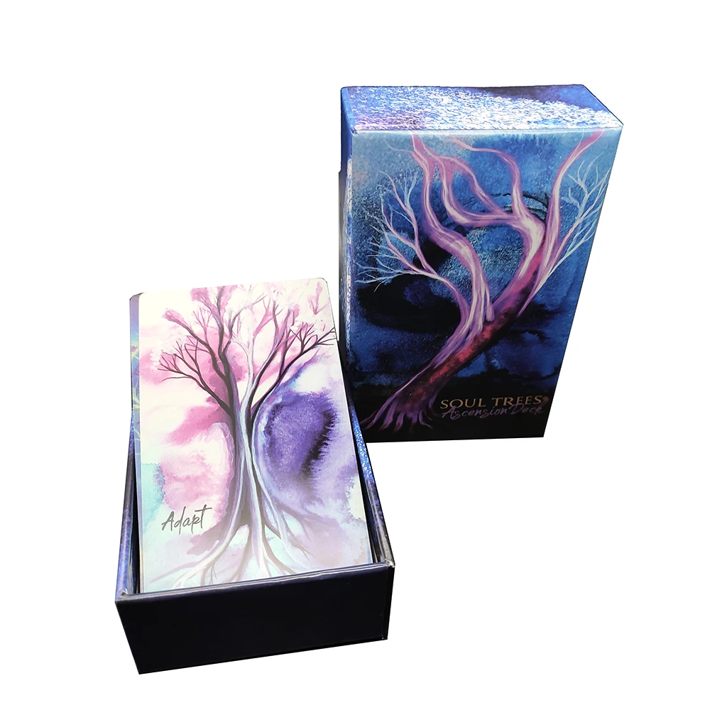 12CMX7CM Soul Trees Ascension Deck Tarot Cards for Beginners English Cards Friends Family Prophecy in Box