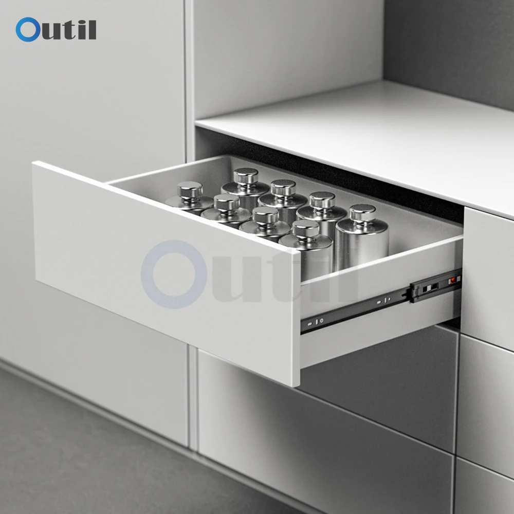 12/14/16 بوصة قسمين الشرائح درج المسار السكك الحديدية الباردة المتداول الصلب أدراج الشريحة 2 طريقة انزلاق المسارات أدوات الكمبيوتر #1