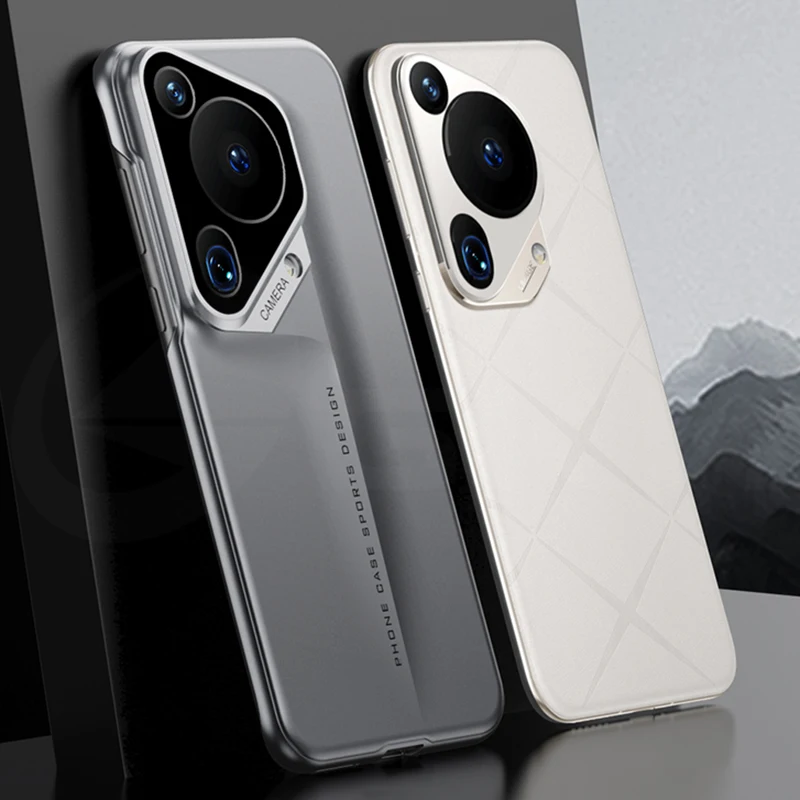 Luxury Blade Armor Plastic Case For Huawei Pura P70 Ultra Pro + Camera Protective Matte Slim Cover For Huawei Pura 70 Pro Case