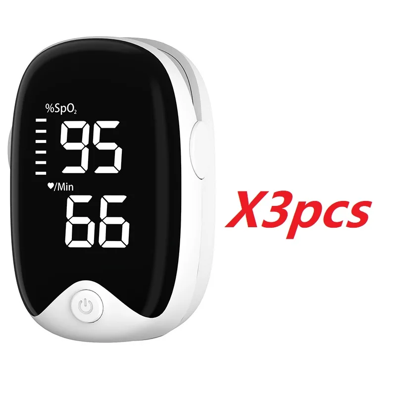 1/2/3pcs Portable Fingertip Pulse Blood Oxygen Saturation Monitor With LED Display Fingertip Oximeter Testing SpO2 Health Care