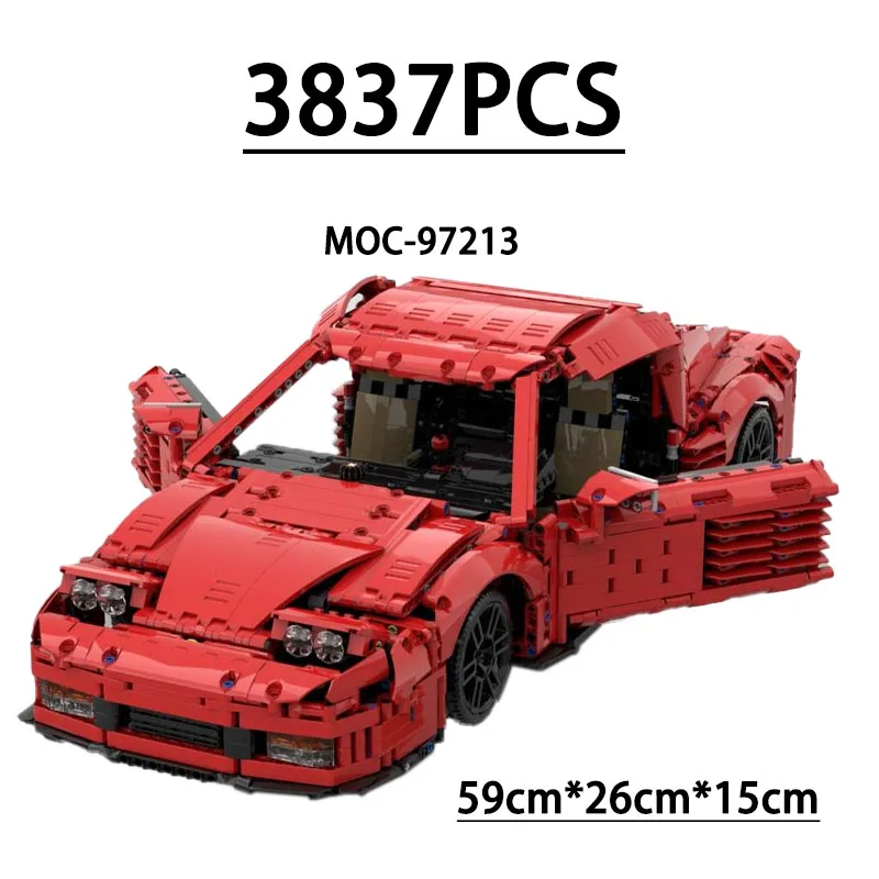 

MOC-97213 Building Blocks Super Sports Car Racing 1:8 Scale Model 3837 Pieces Children's Birthday Christmas New Year Toy Gift
