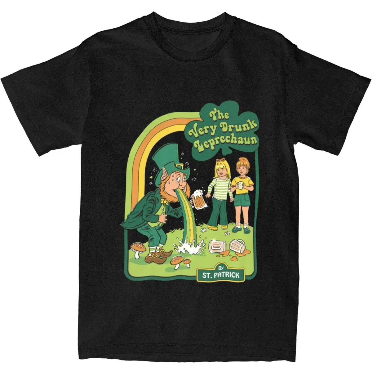 The Very Drunk Leprechaun T Shirt Men Y2K Fun 100% Cotton T-Shirts Summer O Neck Fashion Tee Shirt Print Big Size Tops