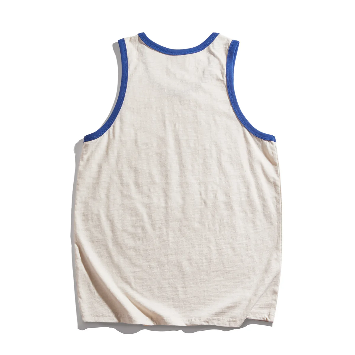 Summer Retro Vintage Classic Loose Fit 230gsm Slub Cotton Solid Sleeveless Tank Top for Men 70s 80s Casual Fitness Unisex Vest
