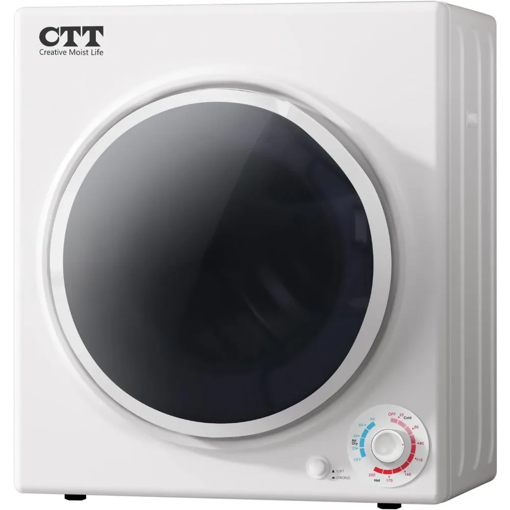 

CTT Portable Clothes Dryers for Apartment 1500W, 3.5 cu.ft Compact Dryer for Laundry with 4 Drying Mode, 110V Dryer Machine with