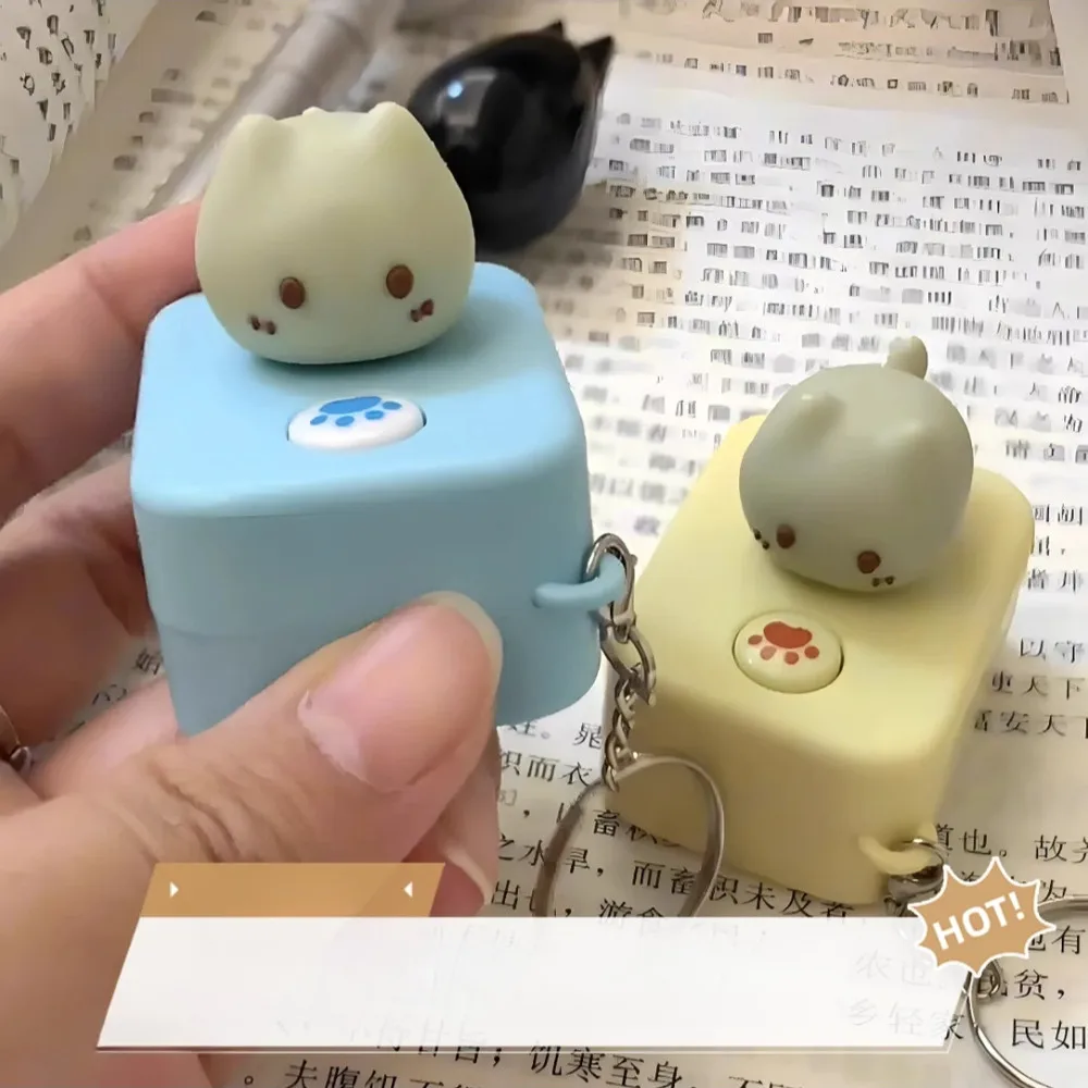 مزحة مربع المقبس القط مواء لعبة الصوت المفاتيح حقيبة ظهر الطالب متعة لعبة تخفيف التوتر #2