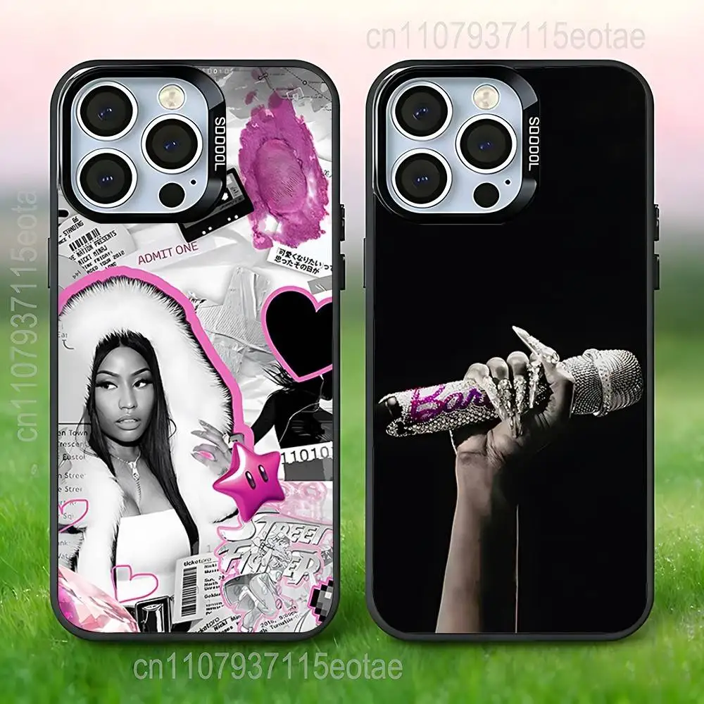 

Rapper SINGER N-Nicki Minaj Phone Case For iPhone 17,16,15,14,13,12,11,Pro,Max,Plus,E,Air,Mini Black Tpu IMD Cover