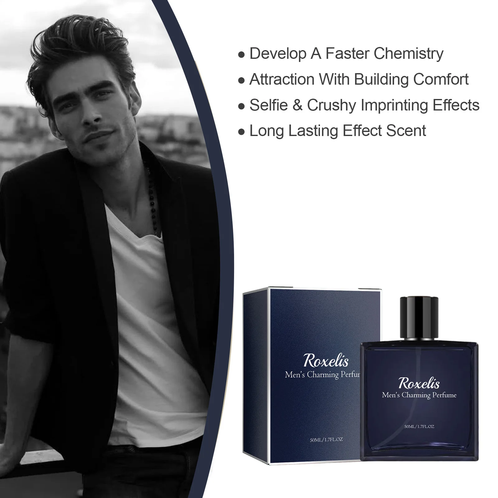 50ml Perfume, neutral and durable, attractive, natural and fresh for men, perfume, spray, charming, more solemn and gorgeous