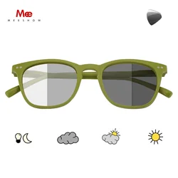 Meeshow Photochromic Reading Glasses Men Women Eyeglasses Retro Europe Style blue light blocking Glasses +1.5 +2.0 1765
