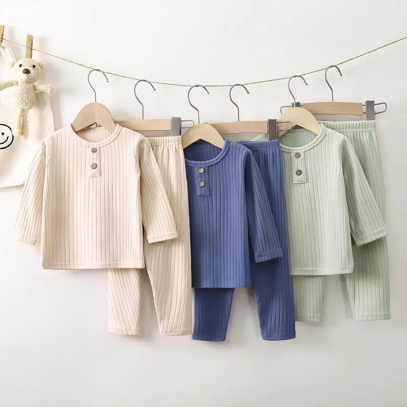 الخريف ملابس داخلية للأطفال مجموعة فتاة صبي الخريف الملابس الترفيه دعوى ملابس اخلية حرارية الطفل ملابس المنزل منامة نمط جديد 2025 #1