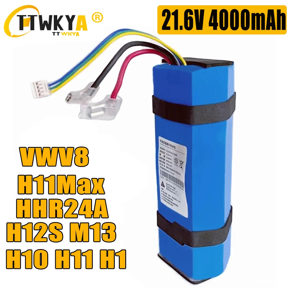 Nowa bateria litowo-jonowa do Dreame H11 MAX H12 VWV8 VWV9 przenośne bezprzewodowe akcesoria do suchego inteligentny odkurzacz na mokro 4000mAh