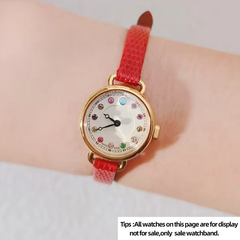 6mm 8mm 10mm 12mm 14mm Lizard Design Watch Strap For Casio Rose Fossil Rosemont RS045 Watchband Small Size Women's WristBracelet