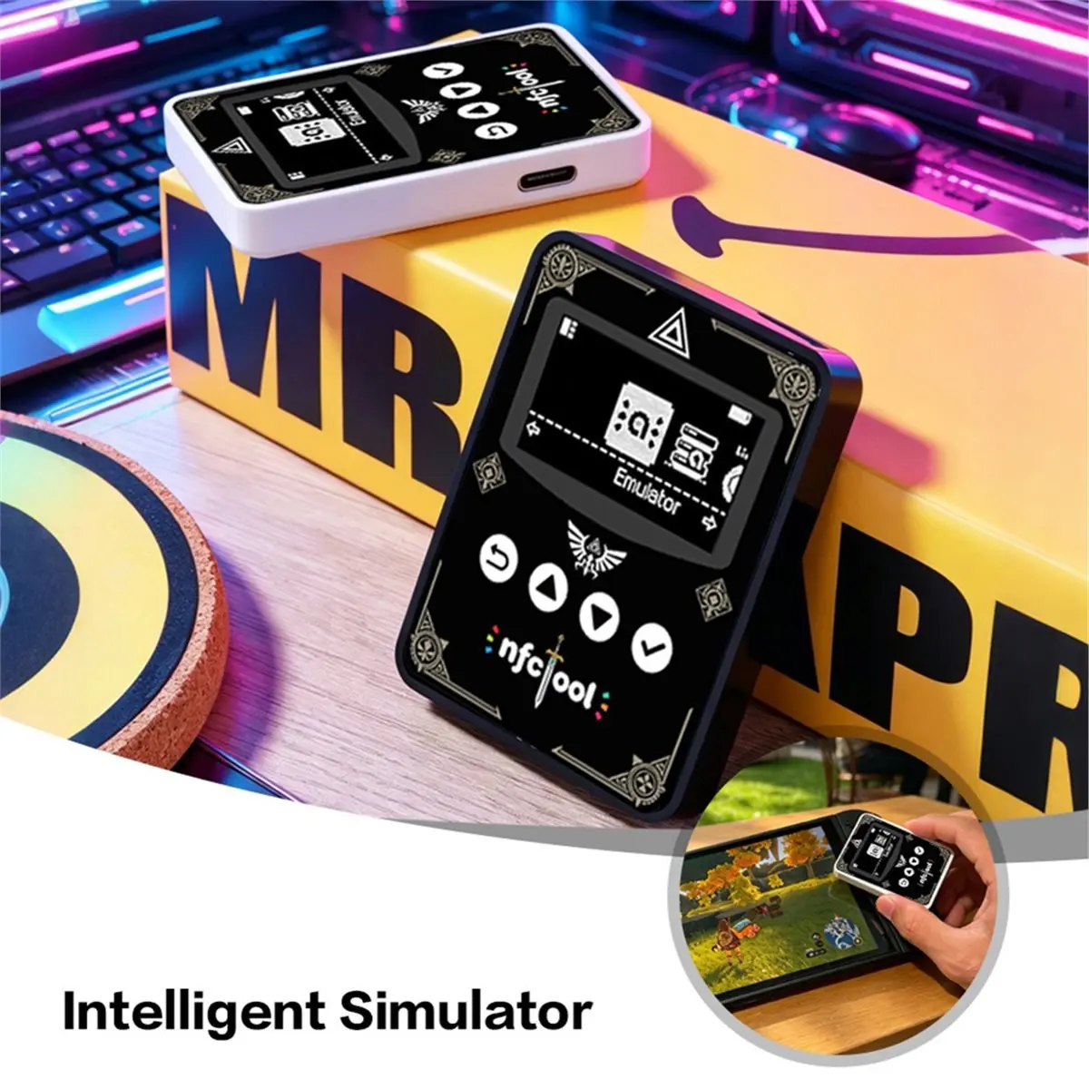 Promotion New Button-Operated Edition Smart NFC Pixl. Simulator for Switch for Switch 2 for for U for 14 Languages A