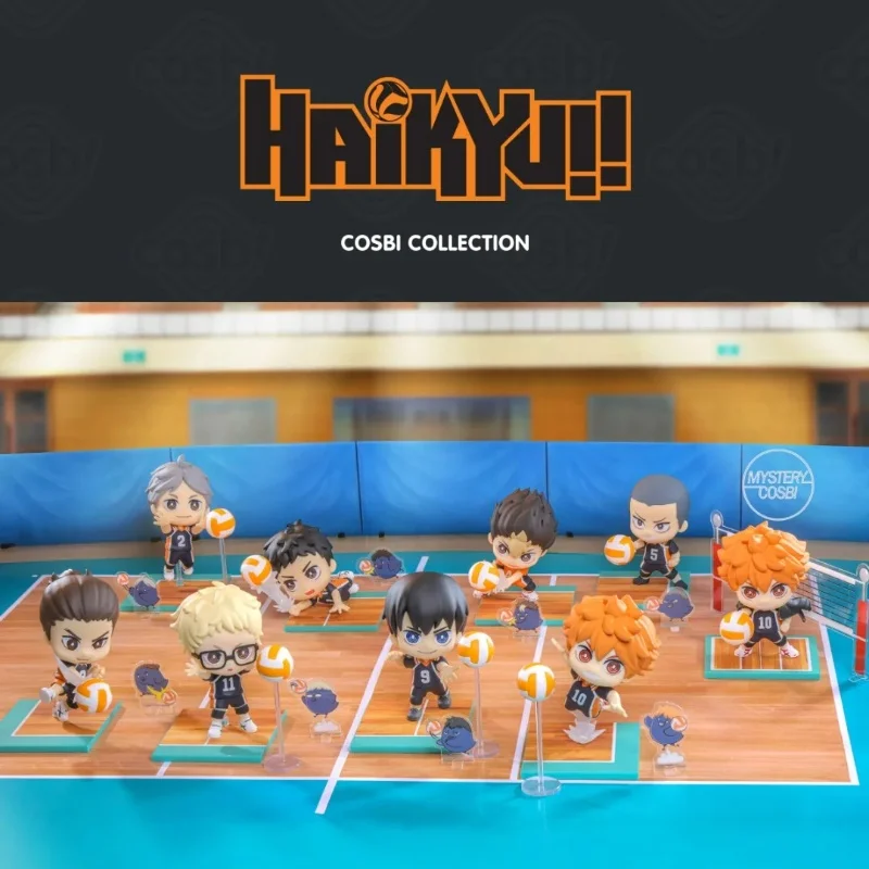 

Предпродажа, новый подлинный COSBI Haikyuu 2025 года! Модная слепая коробка Хината Шойо Кагеяма Тобио ПВХ аниме фигурка сюрприз подарочная кукла