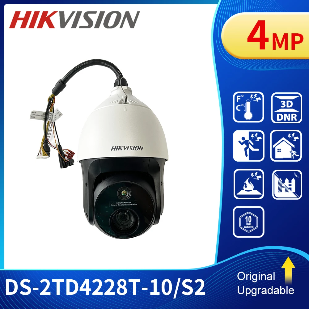 

Hik Thermal & Optical Bi-spectrum Network Speed Dome Camera PTZ POE Fire Detection DS-2TD4228T-10/S2 Replace DS-2TD4228T-10/W