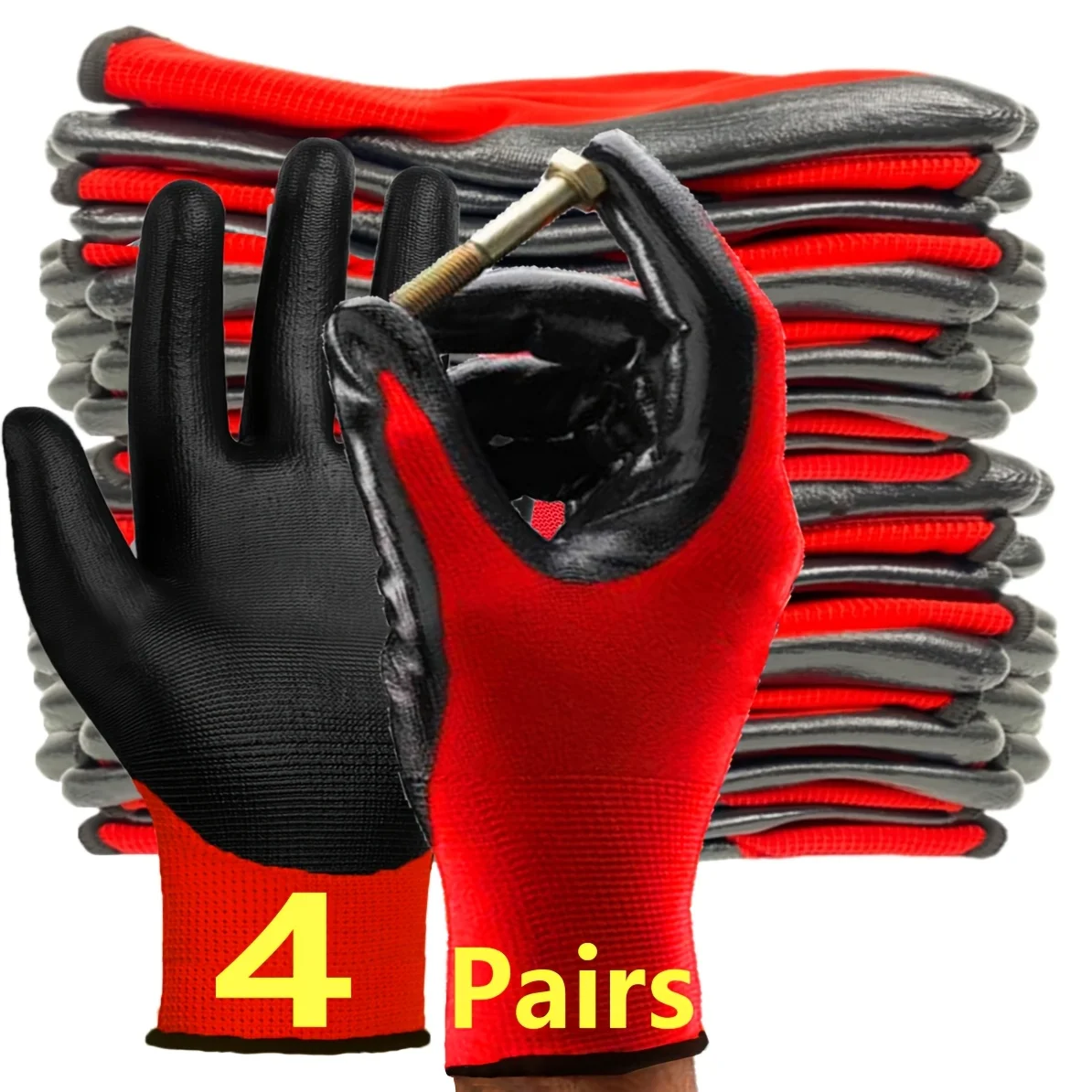 Gardening gloves - With the second layer of skin that fits snugly, ergonomic design for the palm of the thumb and the hand - more protective and safer. Different colors for different purposes. Men's and women's gloves. For home, garden, car and daily use.