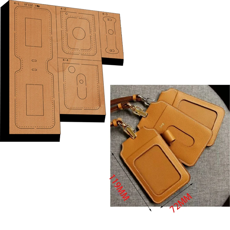 New Japan Steel Blade Wooden Die sim tool kid Wallet Leather Craft Punch Hand Tool Cut Knife Mould XF112