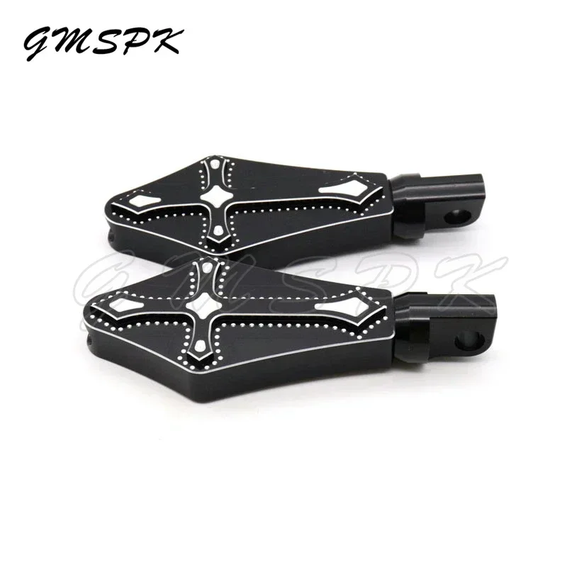 Motorcycle Foot Pegs Male Mount Front Rear Footrest Pedal For Harley Sportster 883 1200 XL Touring Road King Dyna Fatboy