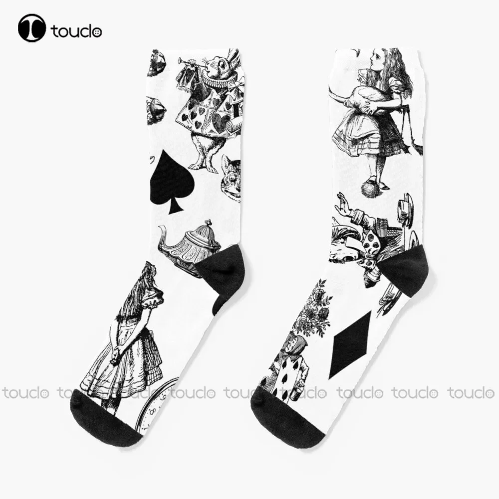 

Alice'S Adventures In Wonderland White Rabbit Mad Socks