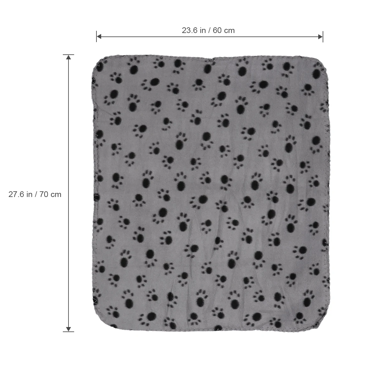 

60x70cm Pet Towel for Dog Cat High-Grade Fleece Blanket Double-Sided Warm Color Paws No Fade Bed Mat Cover
