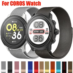 Milanese Loop Band for COROS PACE 3 PACE 2 Magnetic Stainless Steel Bracelet For  For COROS APEX 2Pro APEX 46mm 42mm Watch Strap