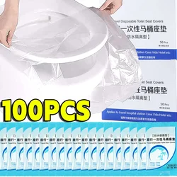 Wholesale Disposable Toilet Seat Cover Portable Travel Waterproof Universal Plastic Individually Wrapped Toilet Seat Protectors
