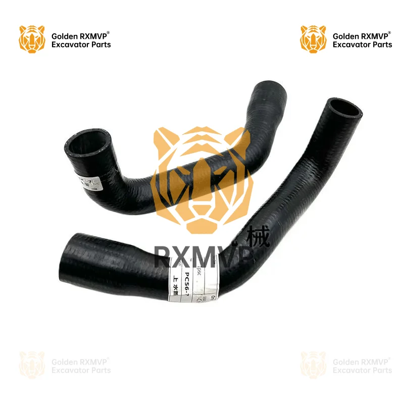 For Komatsu PC56-7 engine upper and lower water pipes, water pipes, radiator, rubber water pipes, excavator accessories