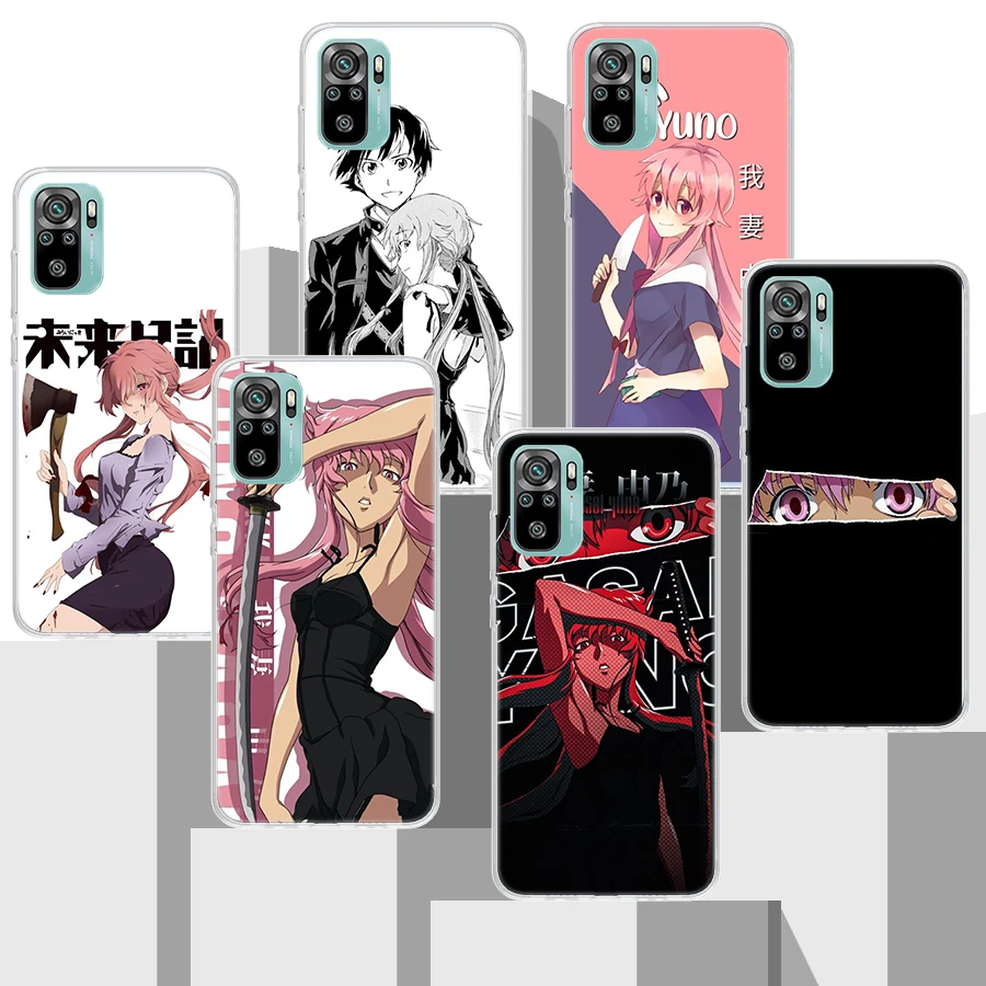 Mirai Nikki Gasai Yuno Anime Soft Silicone Phone Case For Xiaomi Redmi 12 12C 9 9A 9C 9T 10 10A 10C 8 8A 7 7A 6A 6 Pro S2 K20 K4