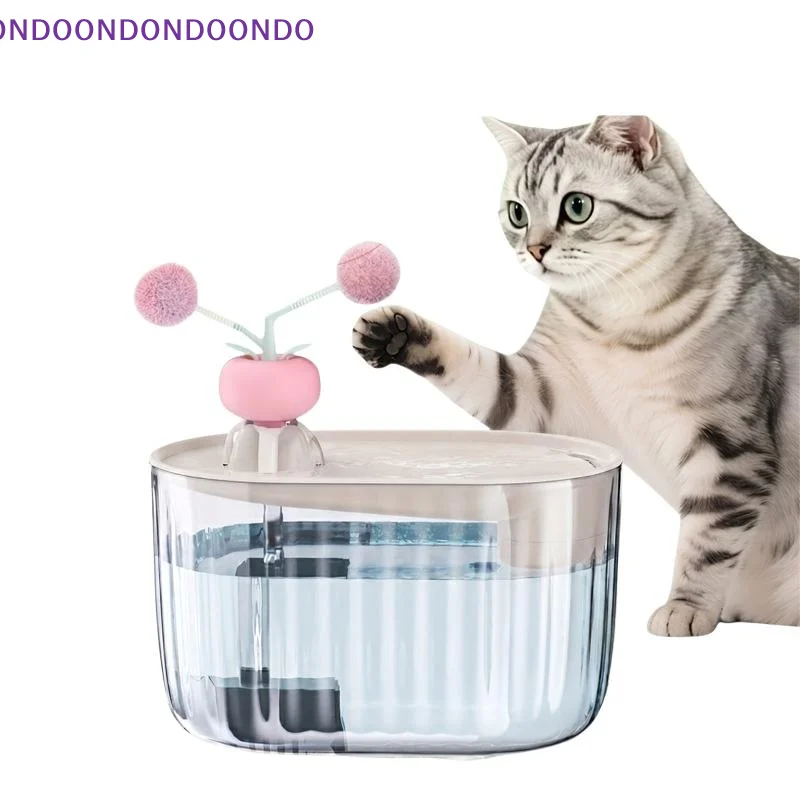 1800ml Automatic Cat Drinking Fountain USB Plug In Clear Pet Water Dispenser for Home Indoor Use