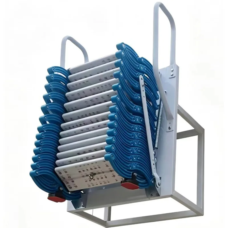 Wall-mounted retractable loft ladder, indoor and outdoor foldable retractable stairs Heavy duty space saving