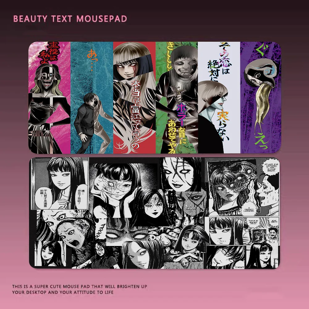 Anime Tomie Junji Ito My Favorite Gamer Play Mats Mousepad Size For Keyboards Mat Boyfriend Gift