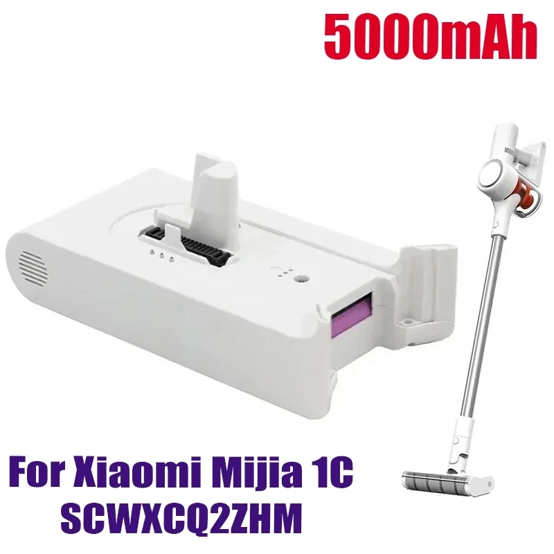 Original 5000mAh For Xiaomi Handheld Cordless Vacuum Cleaner Accessories 1C SCWXCQ02ZHM Vacuum Cleaner Replacement Battery Back