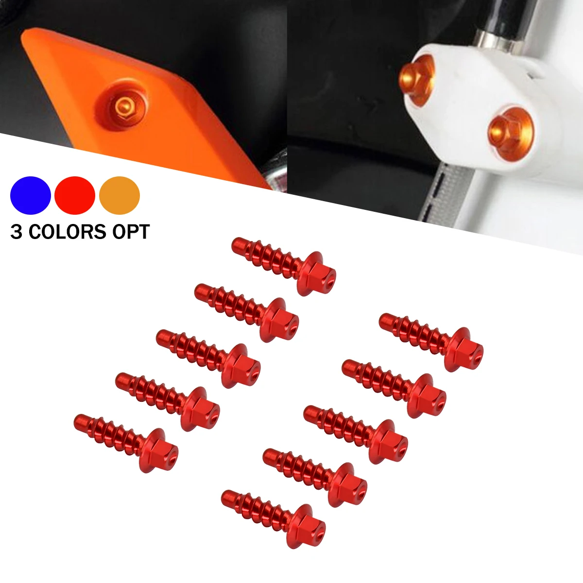 Blechschrauben-Abdeckungsschutzschrauben für GasGas Gas Gas MC 125 250 EX EC 250 300 MC EX 250F 350F 450F EC 250F 350F 21-23 MC 85 22-23