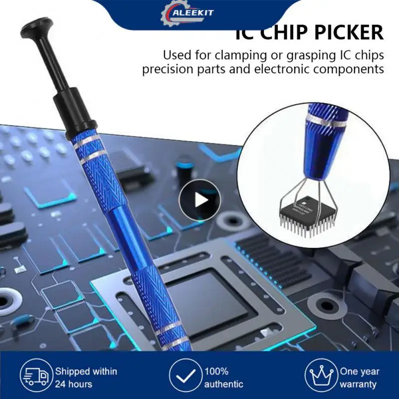 

Extractor Electronic Component Blue Four Claw Picking Suction Pen Hand Tool Chip Picking IC Suck Mobile Phone Repair Tools