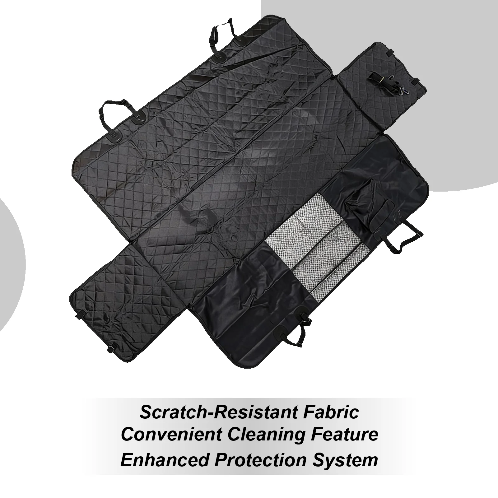 Dog Bed For Car Scratch-proof Waterproof Non-Slip Pet Car Seat Cover For Trailer RV Truck Automotive Sedan Pickup