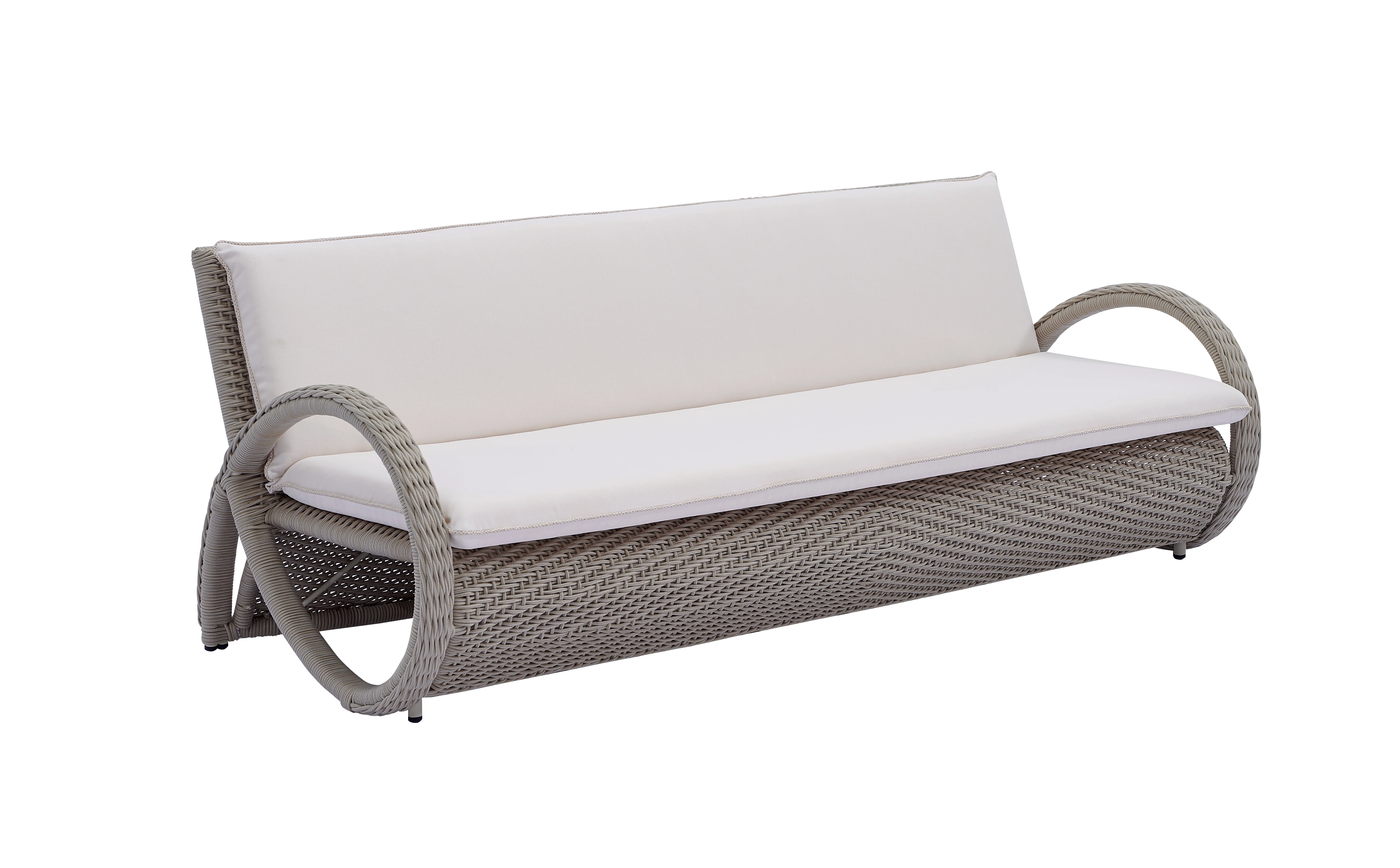 

Hotel rope outdoor furniture luxury style garden sofa living room hall aluminum outdoor