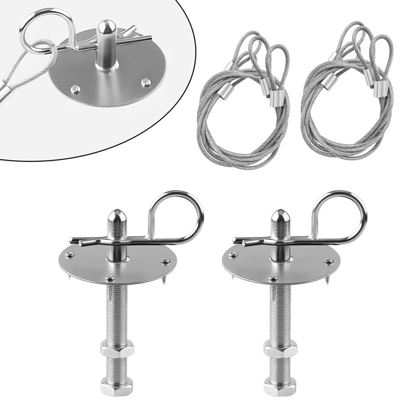 

A13F-Hood Pins Kit For Car, Hood Pin Plate Lock Clip Kit, Universal Engine Hood Pins Bonnet Locking Catch Clip Kits